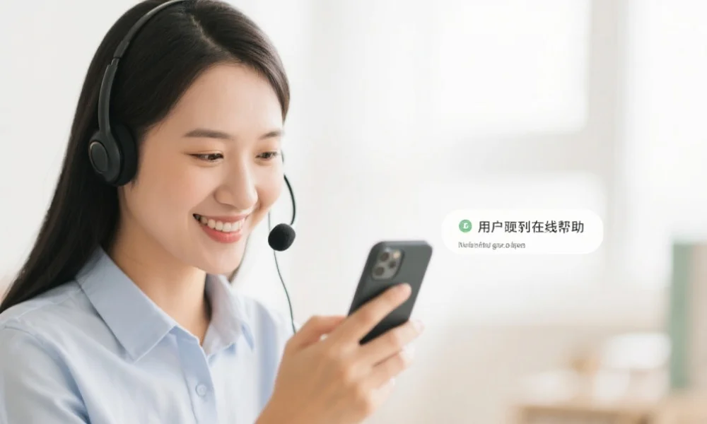 APP在线客服协助用户